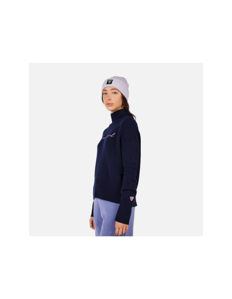Sweter damski rossignol w signature sweater granatowy