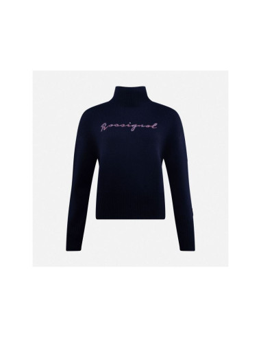 Sweter damski rossignol w signature sweater granatowy