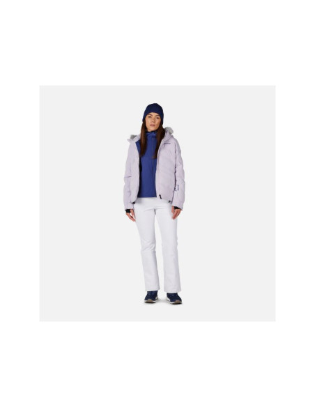 Spodnie narciarskie damskie rossignol w ski softshell pant białe