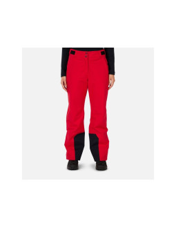 Spodnie narciarskie damskie rossignol w insulated ski pant czerwone 2