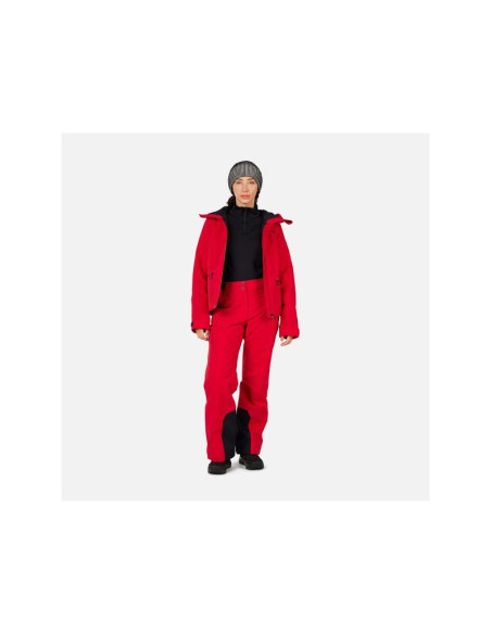 Spodnie narciarskie damskie rossignol w insulated ski pant czerwone