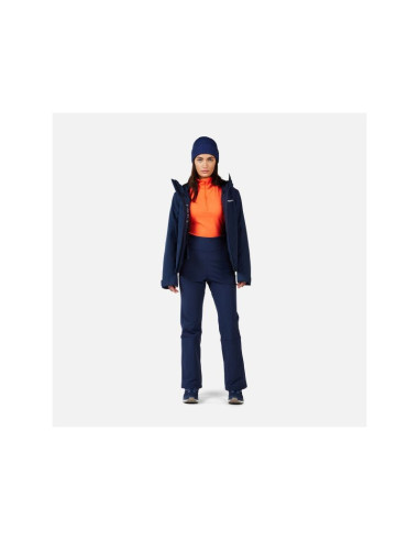 Spodnie narciarskie damskie rossignol w ski softshell pant granatowe