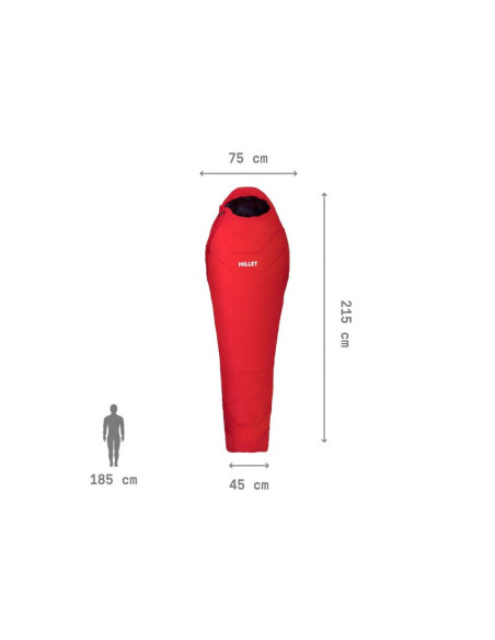 Śpiwór millet baikal 1500 reg czerwony
