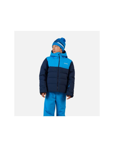 Kurtka narciarska dziecięca rossignol boy siz quilted jkt granatowa