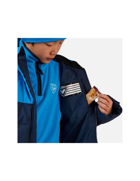 Kurtka narciarska dziecięca rossignol boy siz quilted jkt granatowa
