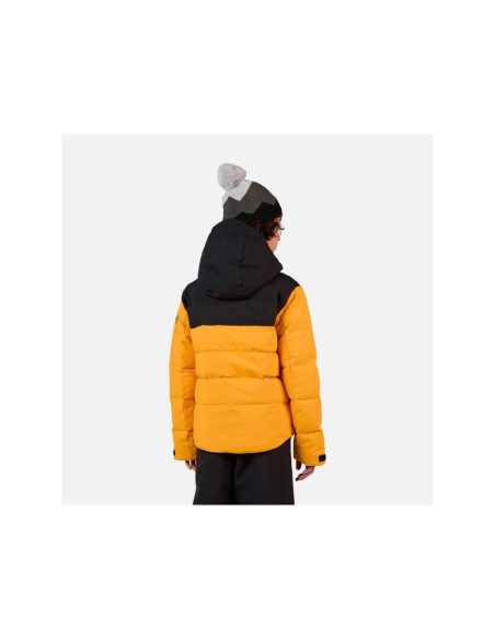 Kurtka narciarska dziecięca rossignol boy siz quilted jkt żółta