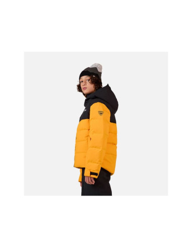 Kurtka narciarska dziecięca rossignol boy siz quilted jkt żółta