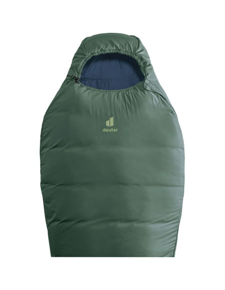 Deuter orbit sl +5c/41f dorosły śpiwór typu mumia tkanina, polietylenosulfon (pes), ripstop zielony