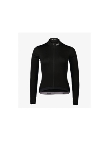 Koszulka rowerowa poc w's thermal lite ls jersey czarna