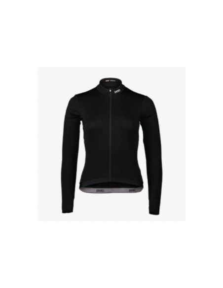 Koszulka rowerowa poc w's thermal lite ls jersey czarna