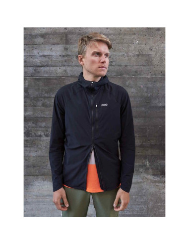 Kurtka rowerowa poc motion wind jacket czarny