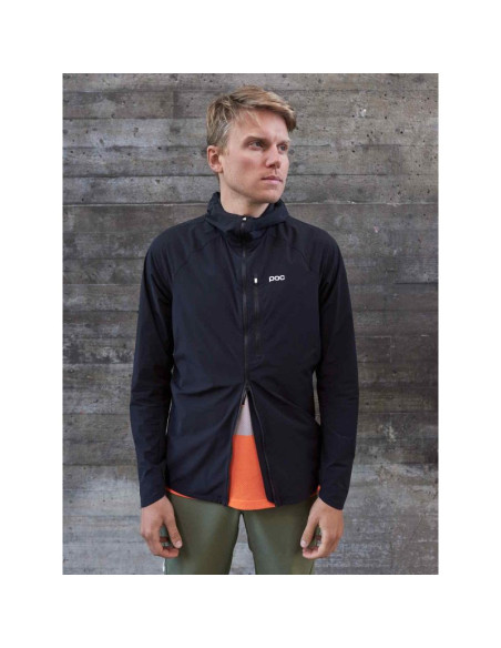 Kurtka rowerowa poc motion wind jacket czarny