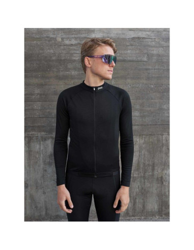 Bluza rowerowa poc m's thermal lite ls jersey czarny