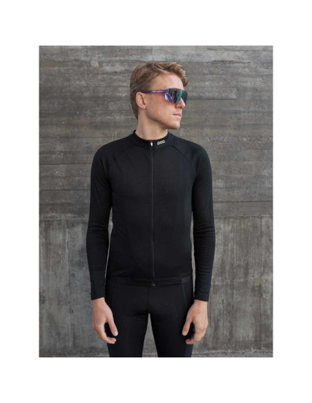 Bluza rowerowa poc m's thermal lite ls jersey czarny