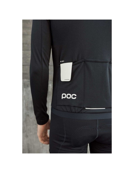 Bluza rowerowa poc m's thermal lite ls jersey czarny