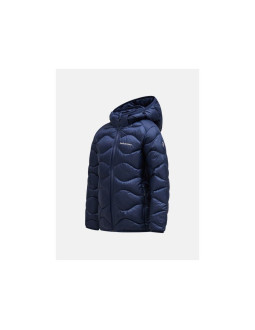 Kurtka puchowa juniorska peak performance jr helium down hood jacket kolor granatowy 2