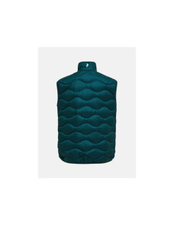 Kamizelka puchowa męska peak performance m helium down vest kolor zielony 2