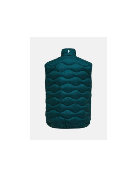 Kamizelka puchowa męska peak performance m helium down vest kolor zielony