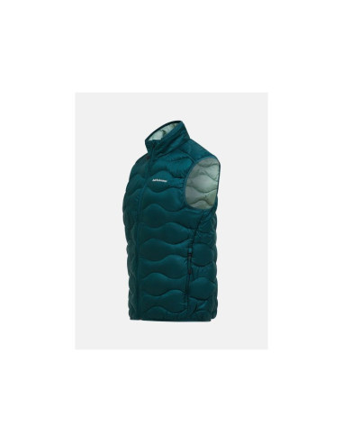 Kamizelka puchowa męska peak performance m helium down vest kolor zielony
