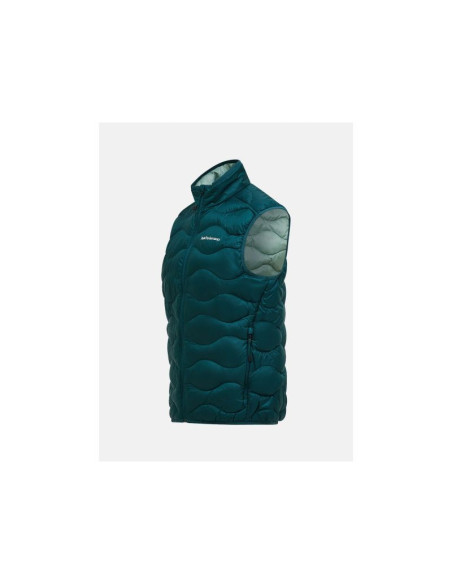 Kamizelka puchowa męska peak performance m helium down vest kolor zielony