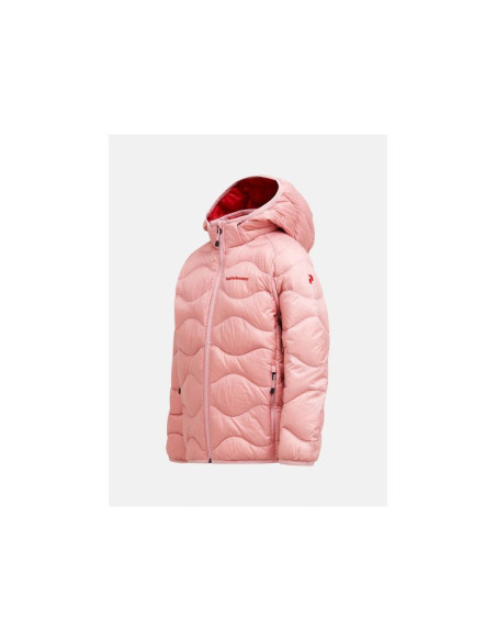 Kurtka puchowa juniorska peak performance jr helium down hood jacket kolor różowy