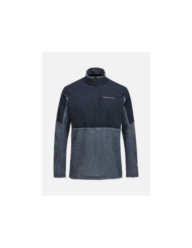 Bluza męska peak performance m freelight alpha half zip kolor granatowy