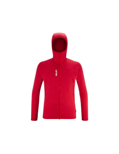 Kurtka millet fusion grid hoodie m czerwony