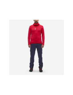 Kurtka millet fusion grid hoodie m czerwony 2