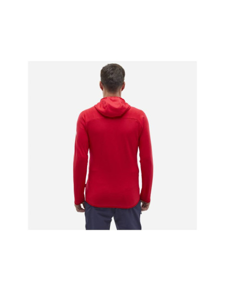 Kurtka millet fusion grid hoodie m czerwony