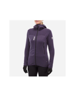 Bluza damska millet fusion grid hoodie w fioletowa