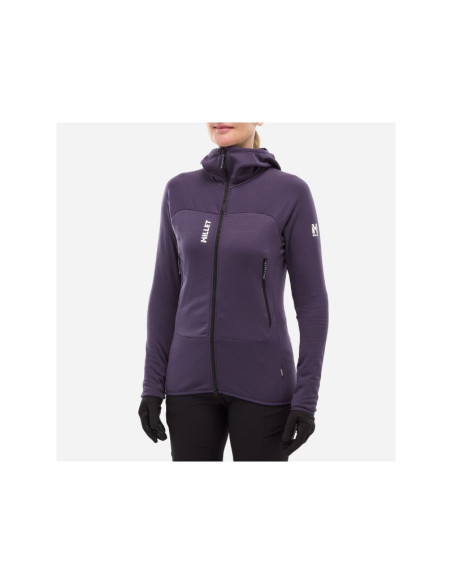 Bluza damska millet fusion grid hoodie w fioletowa