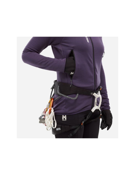 Bluza damska millet fusion grid hoodie w fioletowa