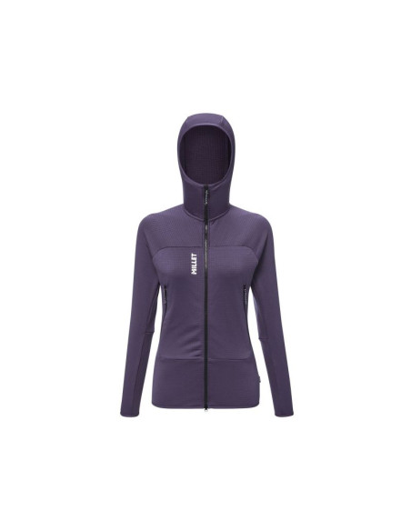 Bluza damska millet fusion grid hoodie w fioletowa