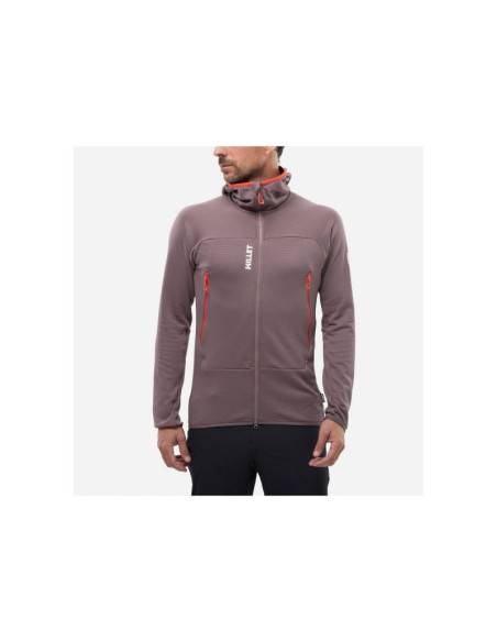 Bluza męska millet fusion grid hoodie m fioletowa śliwkowa