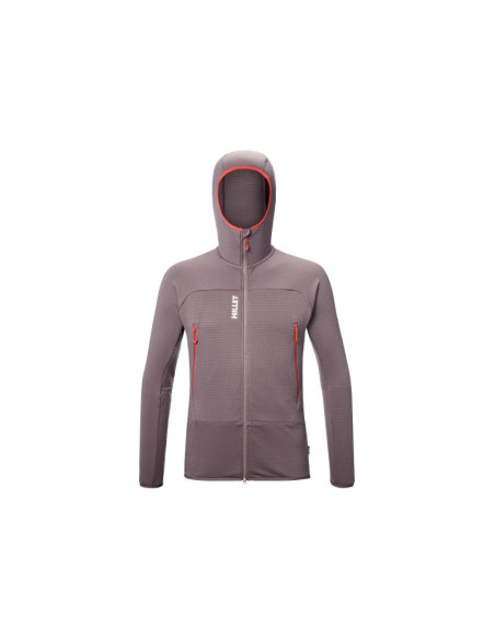 Bluza męska millet fusion grid hoodie m fioletowa śliwkowa
