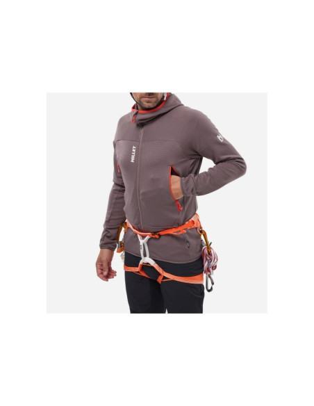 Bluza męska millet fusion grid hoodie m fioletowa śliwkowa