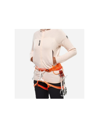 Bluza damska millet fusion grid hoodie w jasny róż