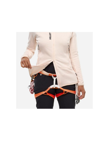Bluza damska millet fusion grid hoodie w jasny róż
