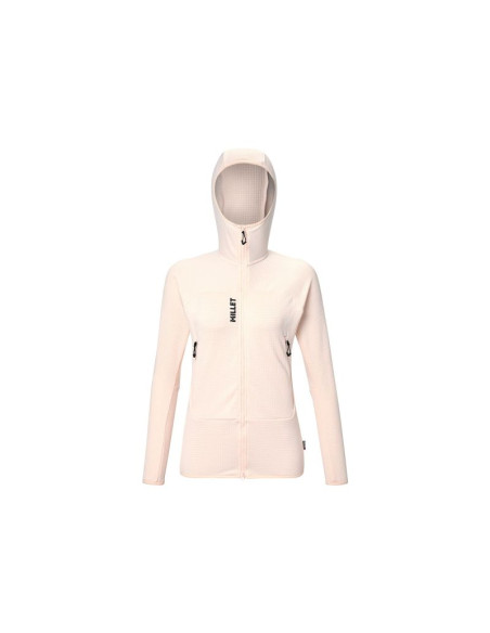 Bluza damska millet fusion grid hoodie w jasny róż