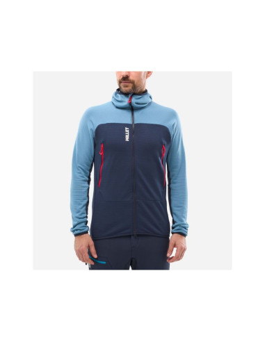 Bluza męska millet fusion grid hoodie m niebieska