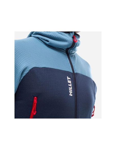 Bluza męska millet fusion grid hoodie m niebieska