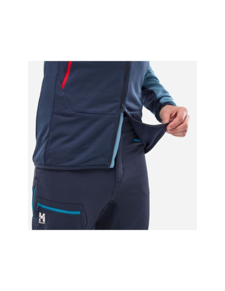 Bluza męska millet fusion grid hoodie m niebieska
