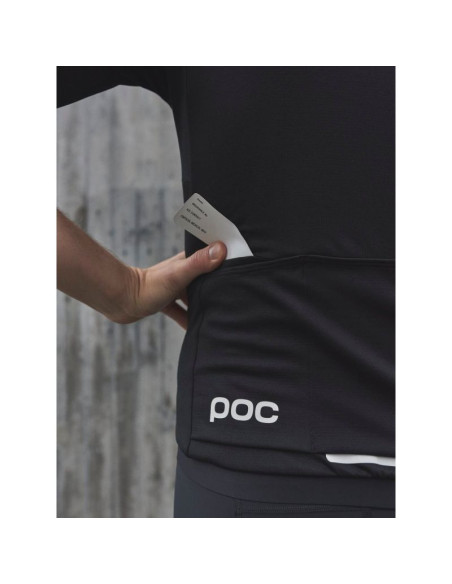 Koszulka rowerowa poc muse jersey - czarny