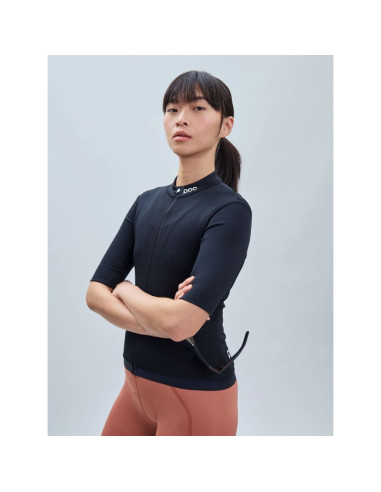 Koszulka rowerowa poc w's thermal lite jersey czarny