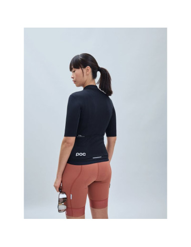 Koszulka rowerowa poc w's thermal lite jersey czarny