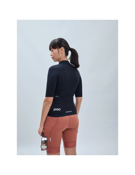 Koszulka rowerowa poc w's thermal lite jersey czarny