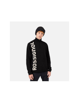 Sweter męski rossignol signature hz sweater czarny