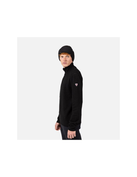 Sweter męski rossignol signature hz sweater czarny