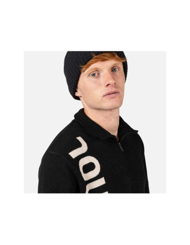 Sweter męski rossignol signature hz sweater czarny