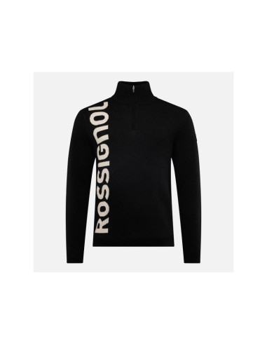 Sweter męski rossignol signature hz sweater czarny